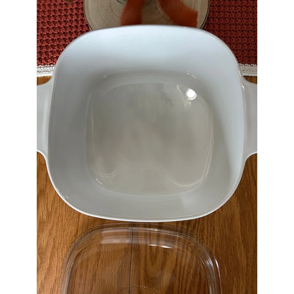 Corning Ware English Rose 5 Liter Casserole Dish A-5-B with Pyrex Lid A-12-C